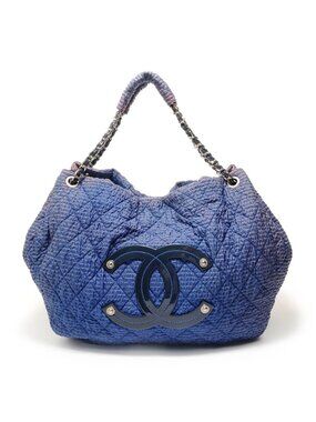 Chanel Shoulder Bag Jumbo CC Logo Quilted Chain